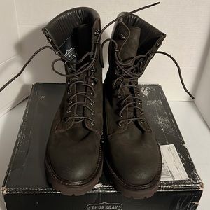 Dark Olive Suede Explorer Boots (0023)